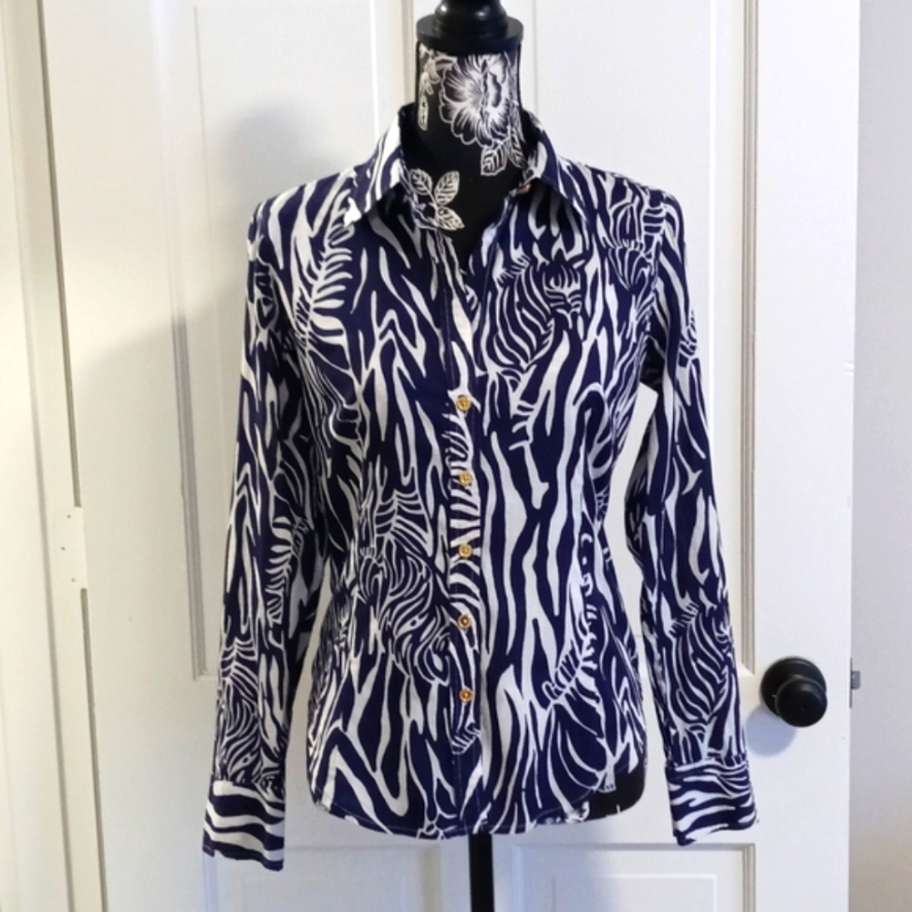 🖤RARE Lilly Pulitzer🖤 - "Catching Zzz's" L/S Button Down